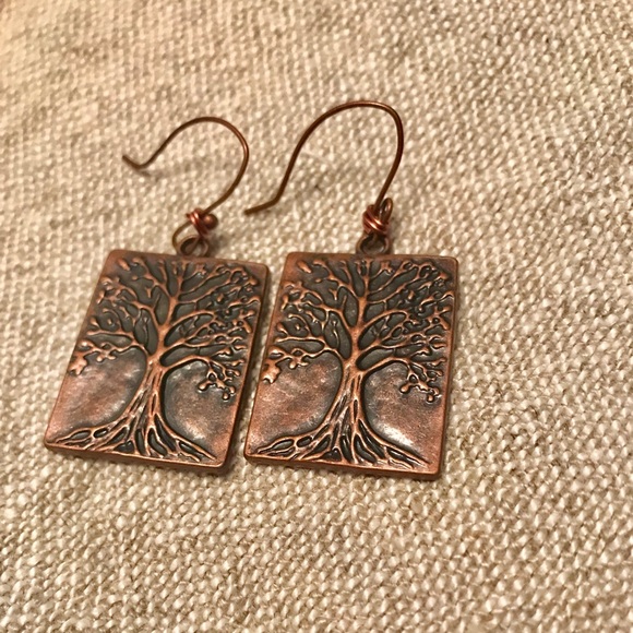Jewelry - “New listing” Copper tree of life earringsSOLD